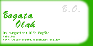 bogata olah business card