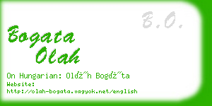 bogata olah business card